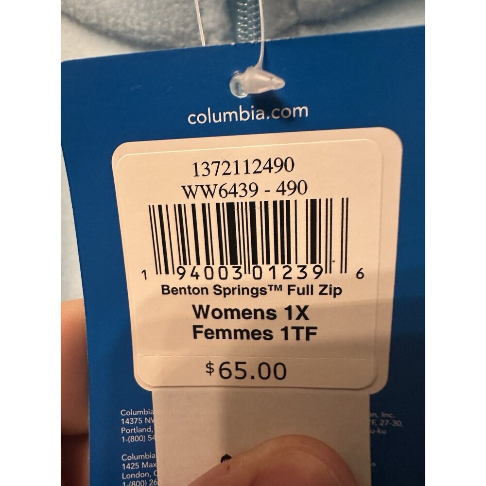 womens columbia jacket 1x Blue - Picture 2 of 6